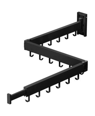 XDOVET Wall Mounted Retractable Clothes Drying Rack Collapsible