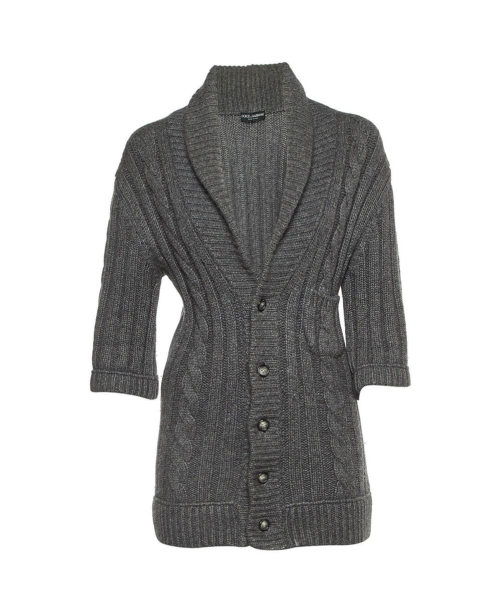 Pre-Owned Dolce & Gabbana Женский вязаный кардиган Chunky Knit Button Front
