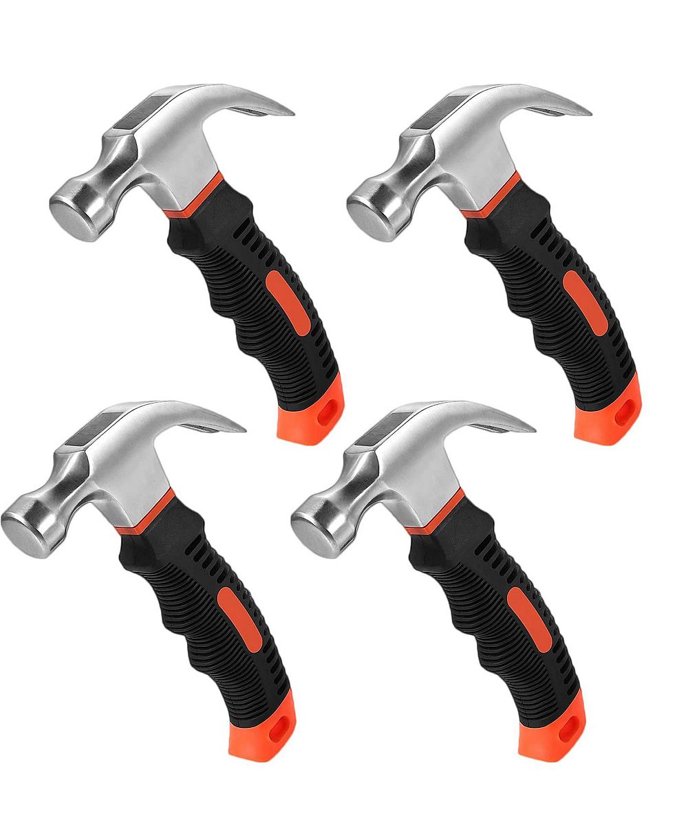 XDOVET Stubby Claw Hammer Soft Rubber Handle Home DIY Woodwork Camping