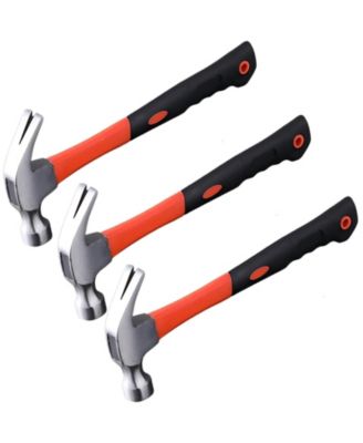 XDOVET Claw Hammer Fiberglass Handle Carbon Steel Anti-vibration Grip