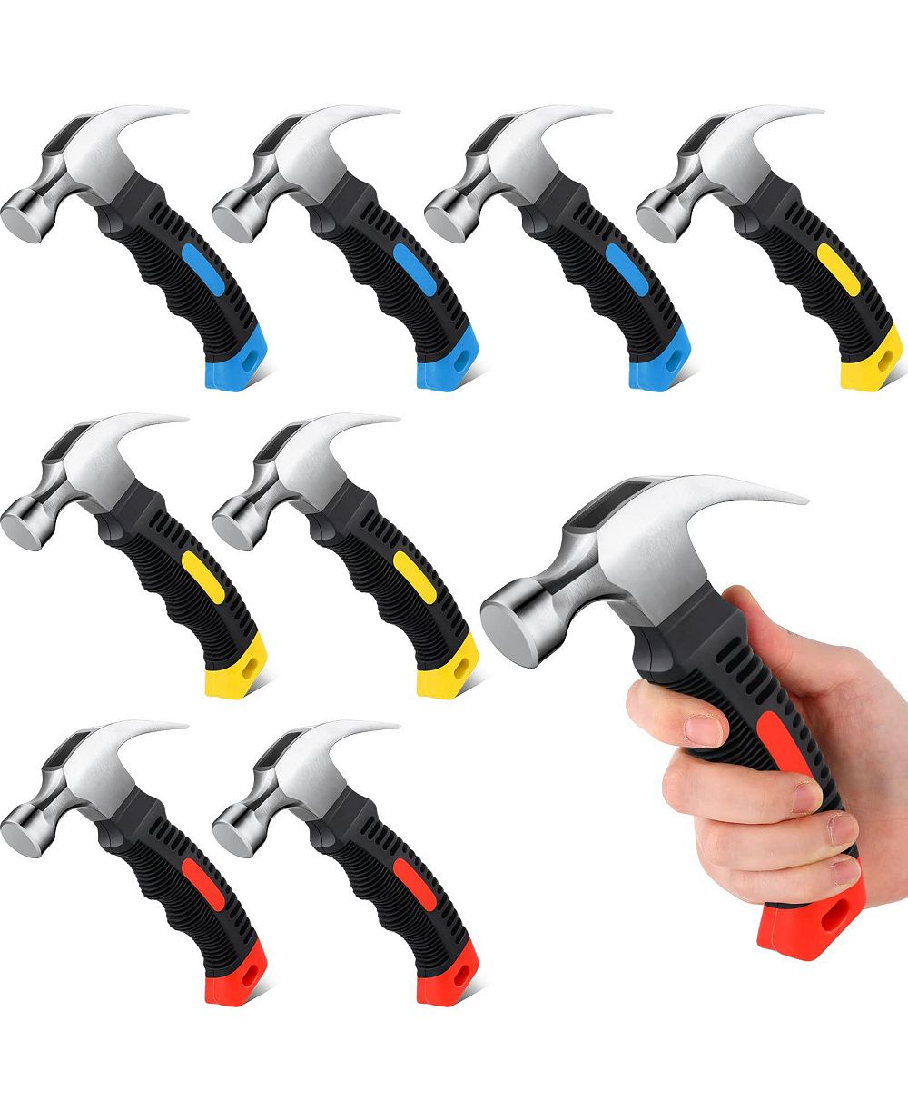 XDOVET Small Claw Hammer Soft Rubber Handle Home Repair DIY Tool