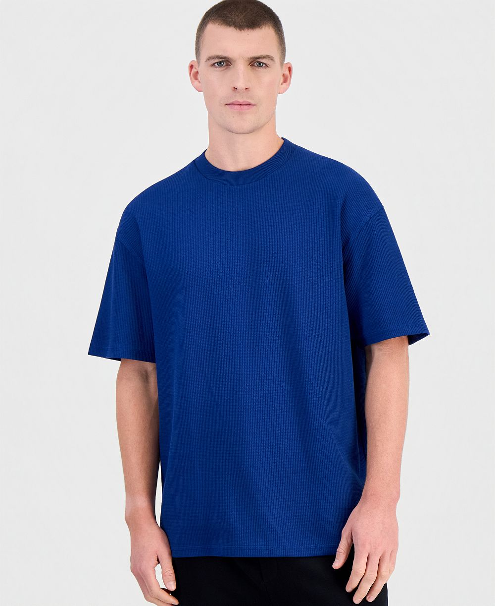 Hugo Boss Men's Nuwaffle Waffle-Knit Regular-Fit T-Shirt