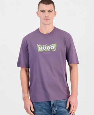 Hugo Boss Men's Dobermann Short Sleeve Crewneck Logo Print T-Shirt