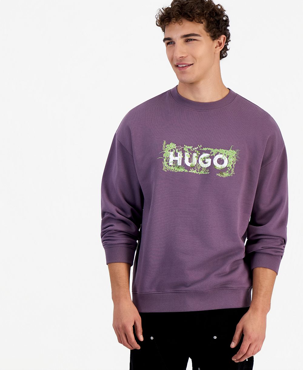 Hugo Boss мужской свитшот Niviocrew из французской махры, регулярный крой, с круглым вырезом