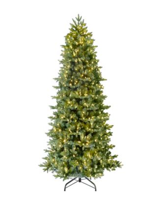 Puleo International 6.5" Pre-Lit Artificial Slim Noble Fir Tree