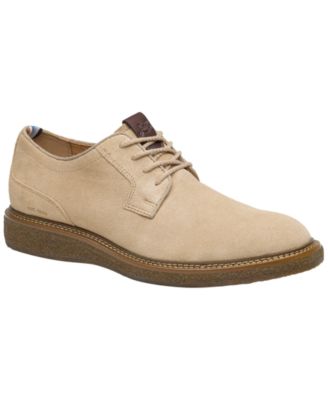 Johnston & Murphy Men's Clint Plain Toe Suede Lace-Up Shoes