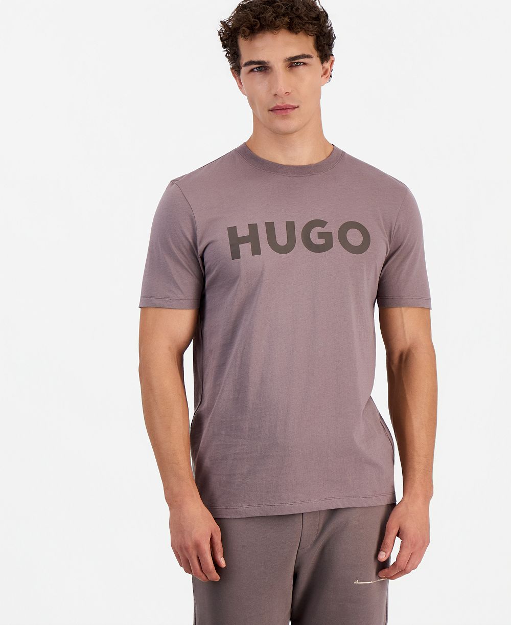 Hugo Boss Men's Dulivio Crewneck Logo Print T-Shirt