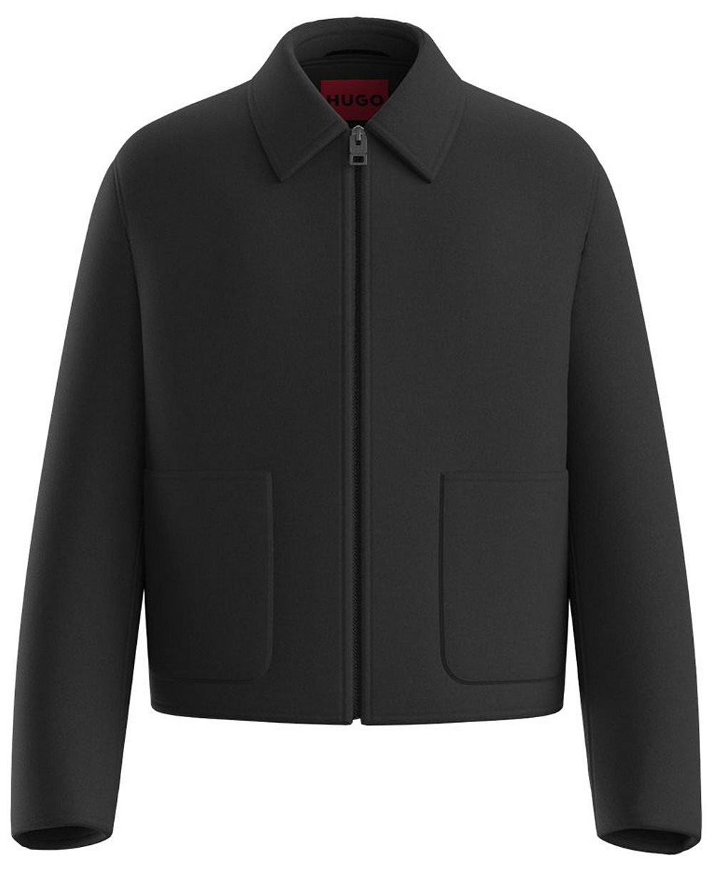 Hugo Boss Men's Berys2641 Regular-Fit Wool-Blend Short Jacket