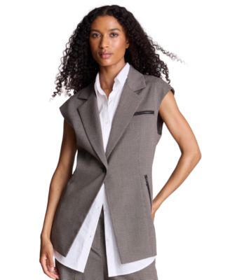 Женский жилет Kenneth Cole Sleeveless Notch-Collar Button-Front
