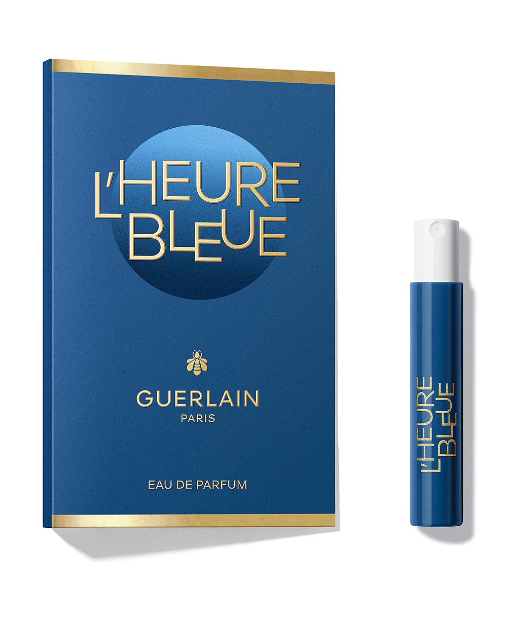 Free L'Heure Bleue Eau de Parfum, 0.03 oz with any Guerlain purchase.