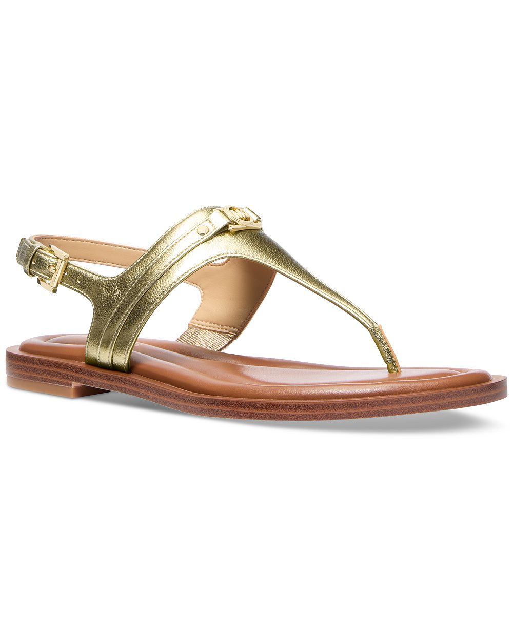 MICHAEL Michael Kors Women's Mandy Logo Slingback Thong Sandals