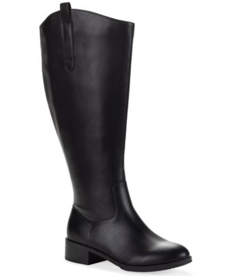 Style & Co Women's Valoraa Round Toe Wide-Calf Riding Boots, Macy's Exclusive