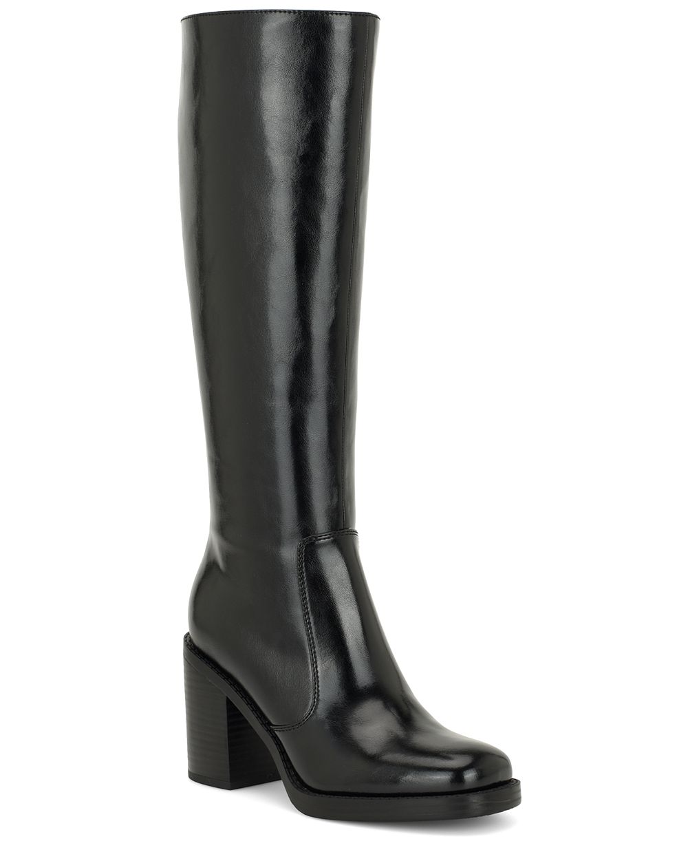 Сапоги Nine West Women's Balinda Tall на высоком блочном каблуке