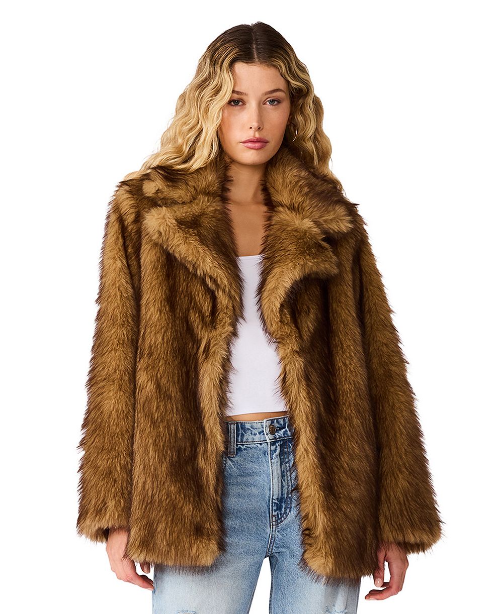 Женское пальто Steve Madden Kindra с утеплителем и искусственным мехом