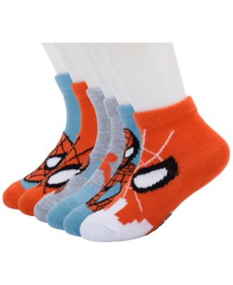 Planet Sox Boys' and Girls' 2T-5T Spider-Man Ankle Socks, 6-Pack