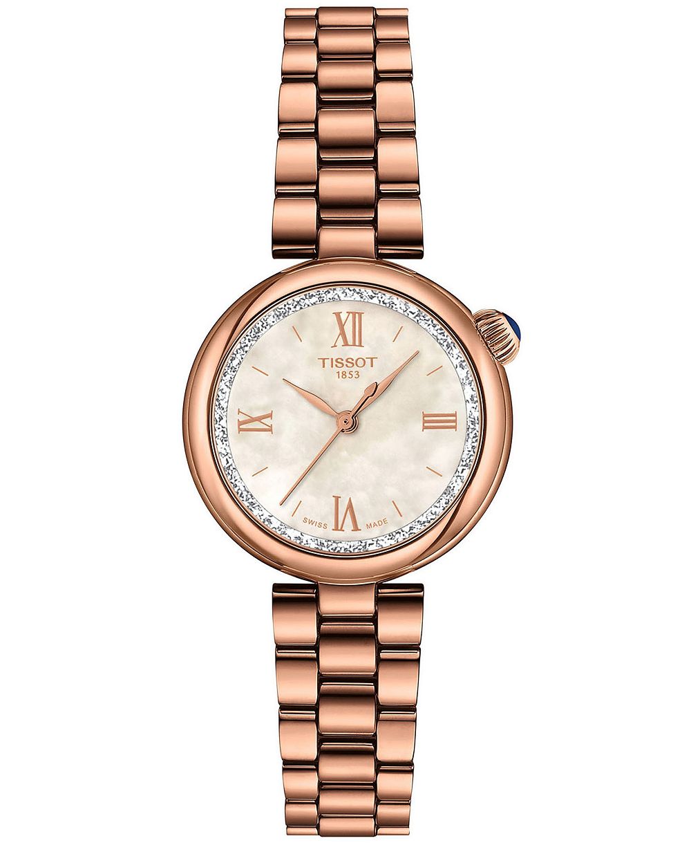 Женские часы Tissot Desir Quartz с браслетом из нержавеющей стали Rose Gold 28mm