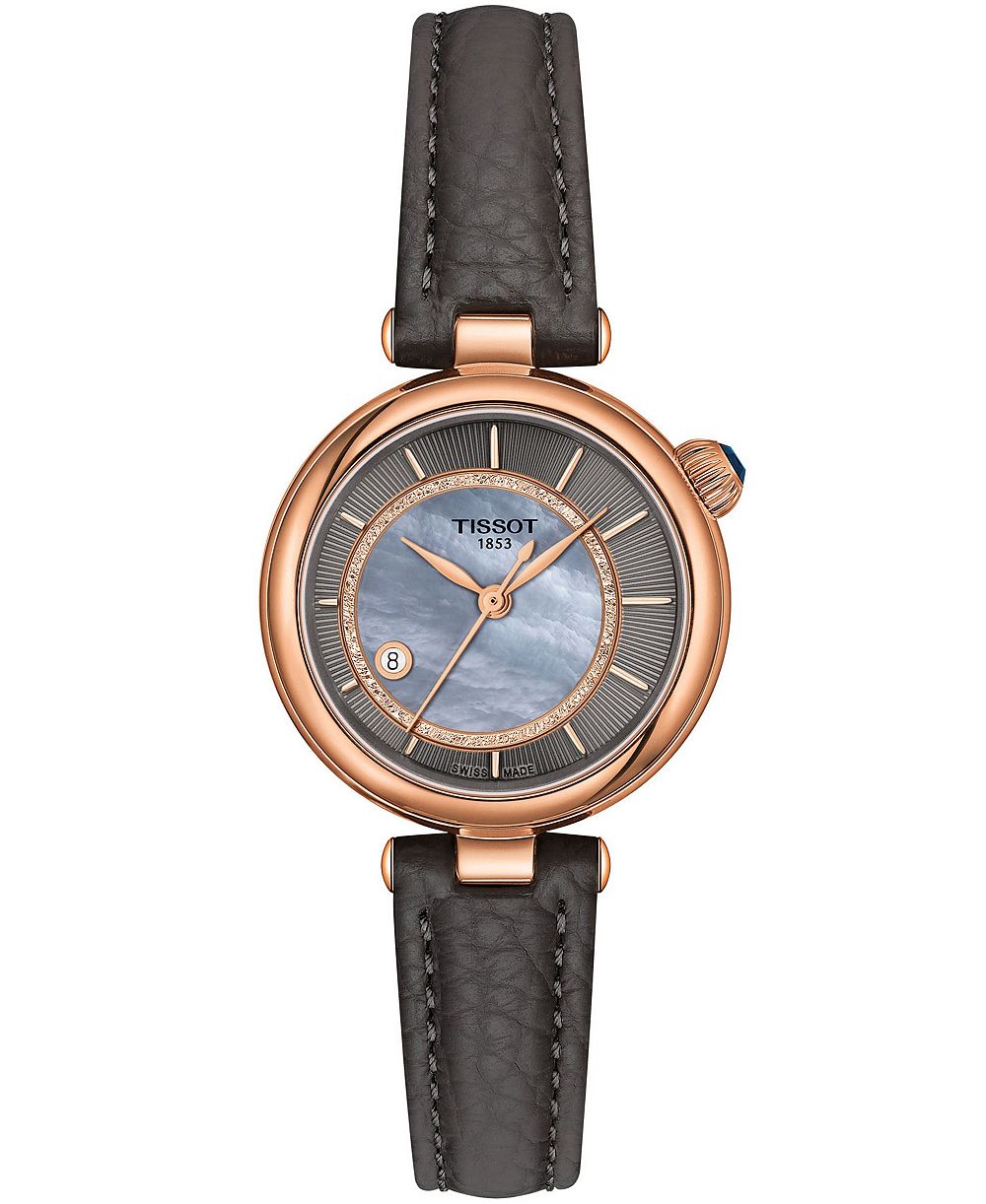 Tissot женские автоматические часы Desir с розовым золотом, корпусом и браслетом из нержавеющей стали, 28 мм