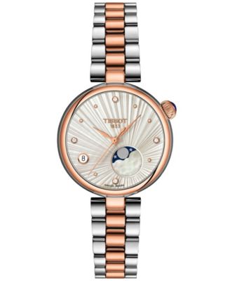 Tissot Women's Desir Moonphase Quartz Two-Tone Stainless Steel Bracelet Watch 29.6mm