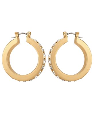 Классические серьги-кольца GUESS золотистого цвета