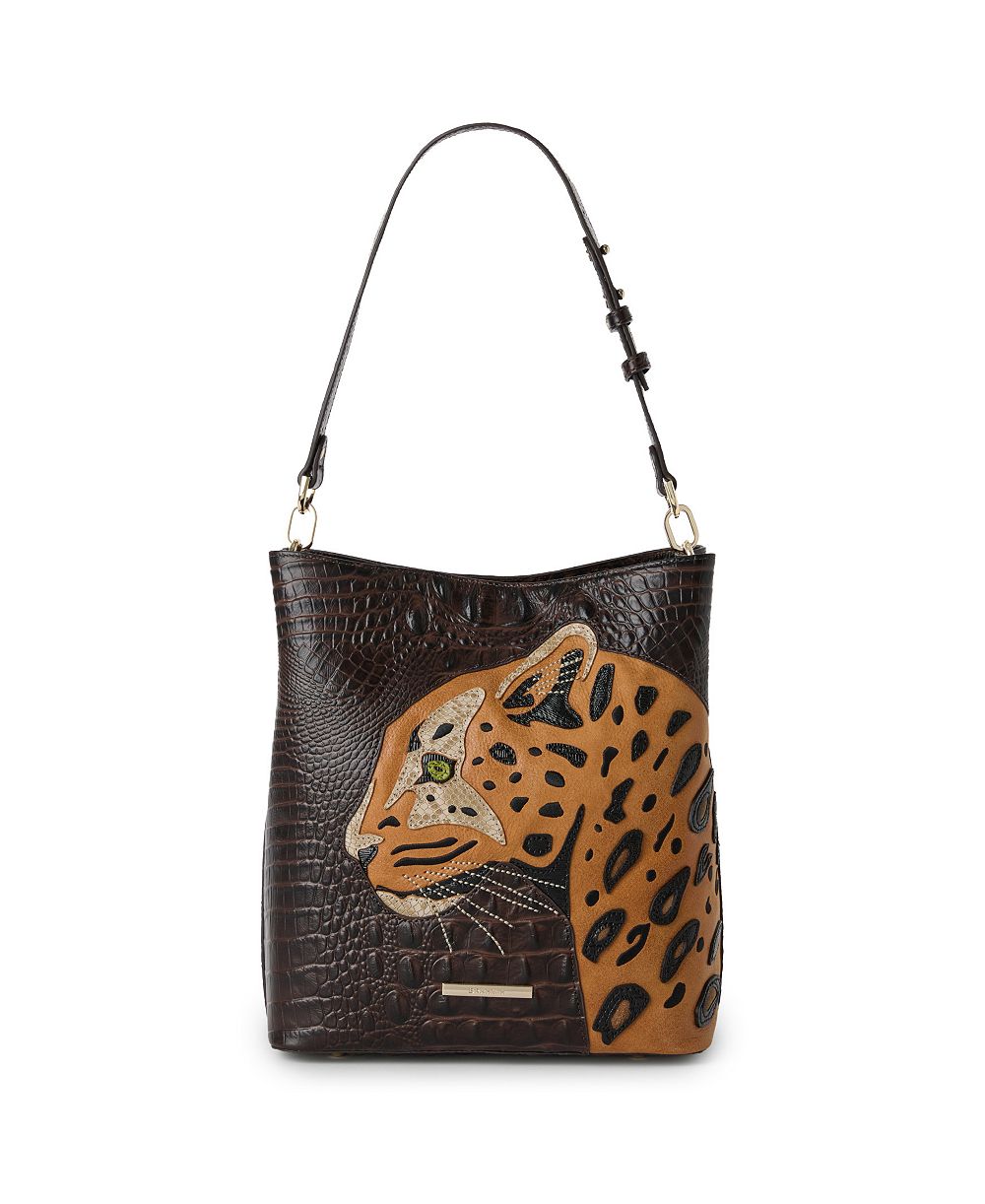 Brahmin Celina Shadow Small Leather Bucket Bag