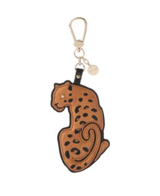 Brahmin Leather Leopard Bag Charm