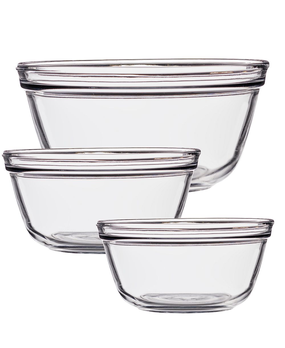 Anchor Hocking Essentials Set of 3 Mixing Bowls