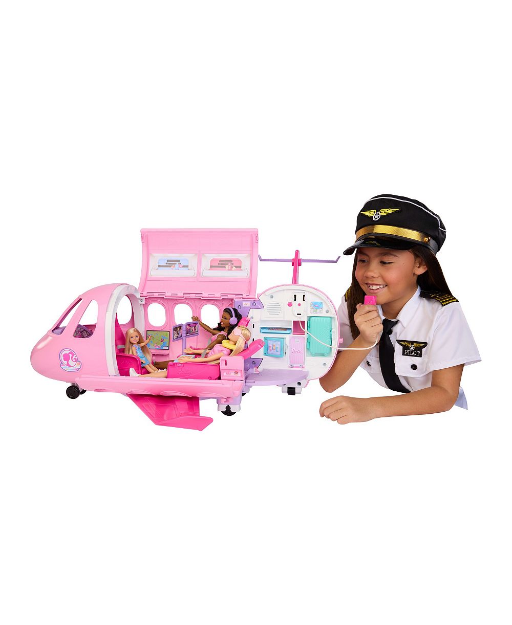 Barbie Dream Plane 15-Piece Airplane Playset with Working Microphone