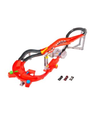 Hot Wheels 1:64 Scale Formula 1 Downhill Circuit Race Track Set with 3 Die-Cast Cars