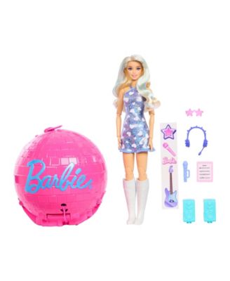 Barbie Roll & Reveal Pop Star 10.5" Fashion Doll with 8 Surprises