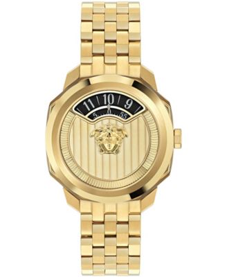 Versace Women's Dylos IP Gunmetal Stainless Steel Bracelet Watch 39mm