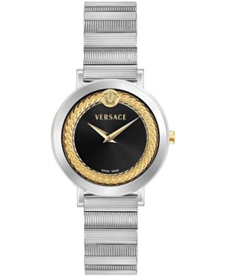 Versace Женские наручные часы V-Libra Silver Stainless Steel 35mm