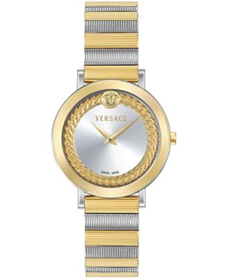 Versace Женские V-Libra Two-Tone Stainless Steel Bracelet Watch 35mm