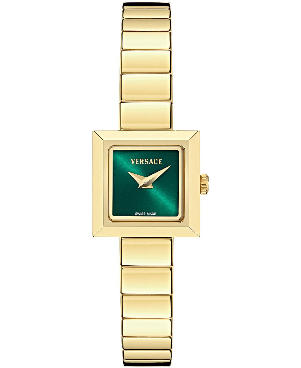 Versace Женские часы V-Square Petite IP Yellow Gold Stainless Steel 18x18mm