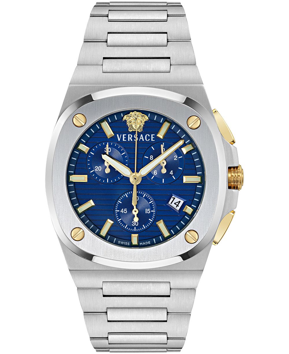 Versace Мужские часы Tolomeo Chrono Two-Tone Stainless Steel Bracelet 40x49mm
