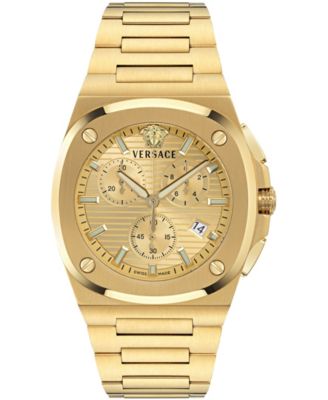 Мужские часы Versace Tolomeo Chrono Silver Stainless Steel Bracelet 40x49mm