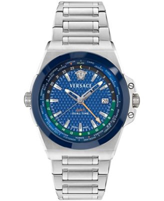 Versace Мужские часы Greca Reaction GMT IP Yellow Gold 41mm