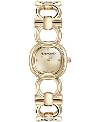 Ferragamo женские наручные часы на браслете с позолотой, 21 мм