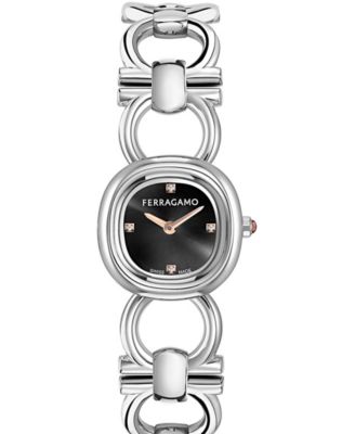 Ferragamo Women's Silver Stainless Steel Bracelet Watch 21mm
