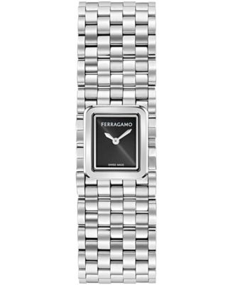 Ferragamo Women's Silver Stainless Steel Bracelet Watch 19mm