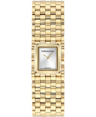 Женские наручные часы Ferragamo с золотистым корпусом, 19 мм
