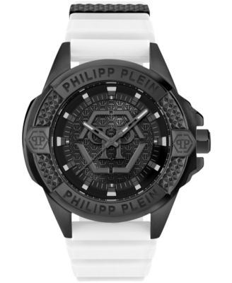 Philipp Plein Majesty Men's White Silicone Strap Watch 45mm