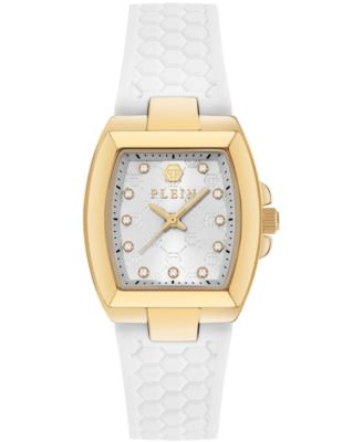 Philipp Plein Supreme Women's White Silicone Strap Watch 30mm