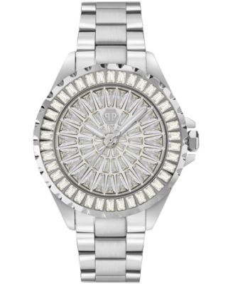 Philipp Plein Heaven Women's Silver Stainless Steel Bracelet Watch 34mm