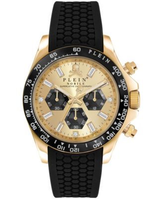 Philipp Plein Men's Black Silicone Strap Watch 43mm