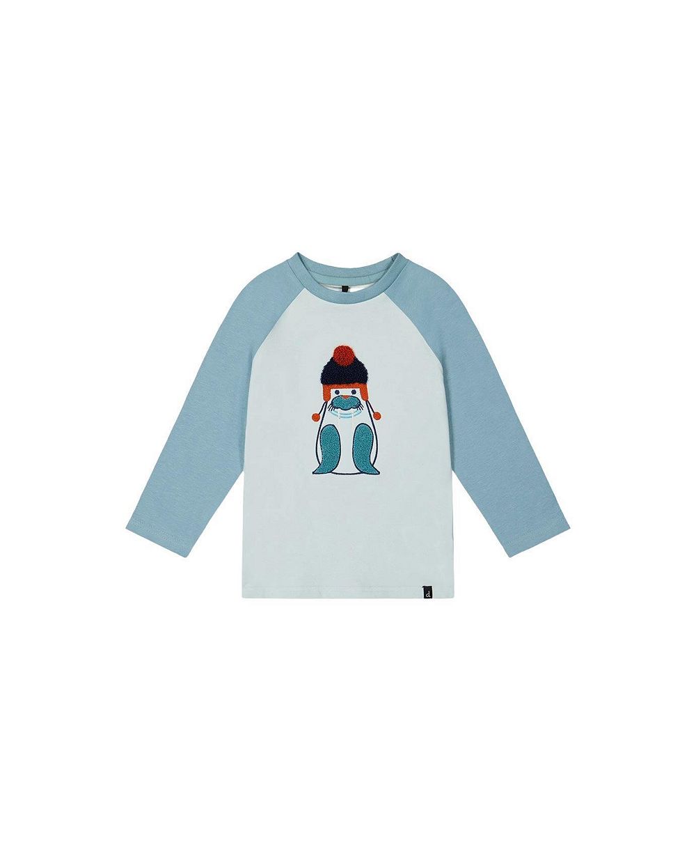 Deux par Deux футболка Raglan из хлопка с длинным рукавом для мальчиков (6 - 8)