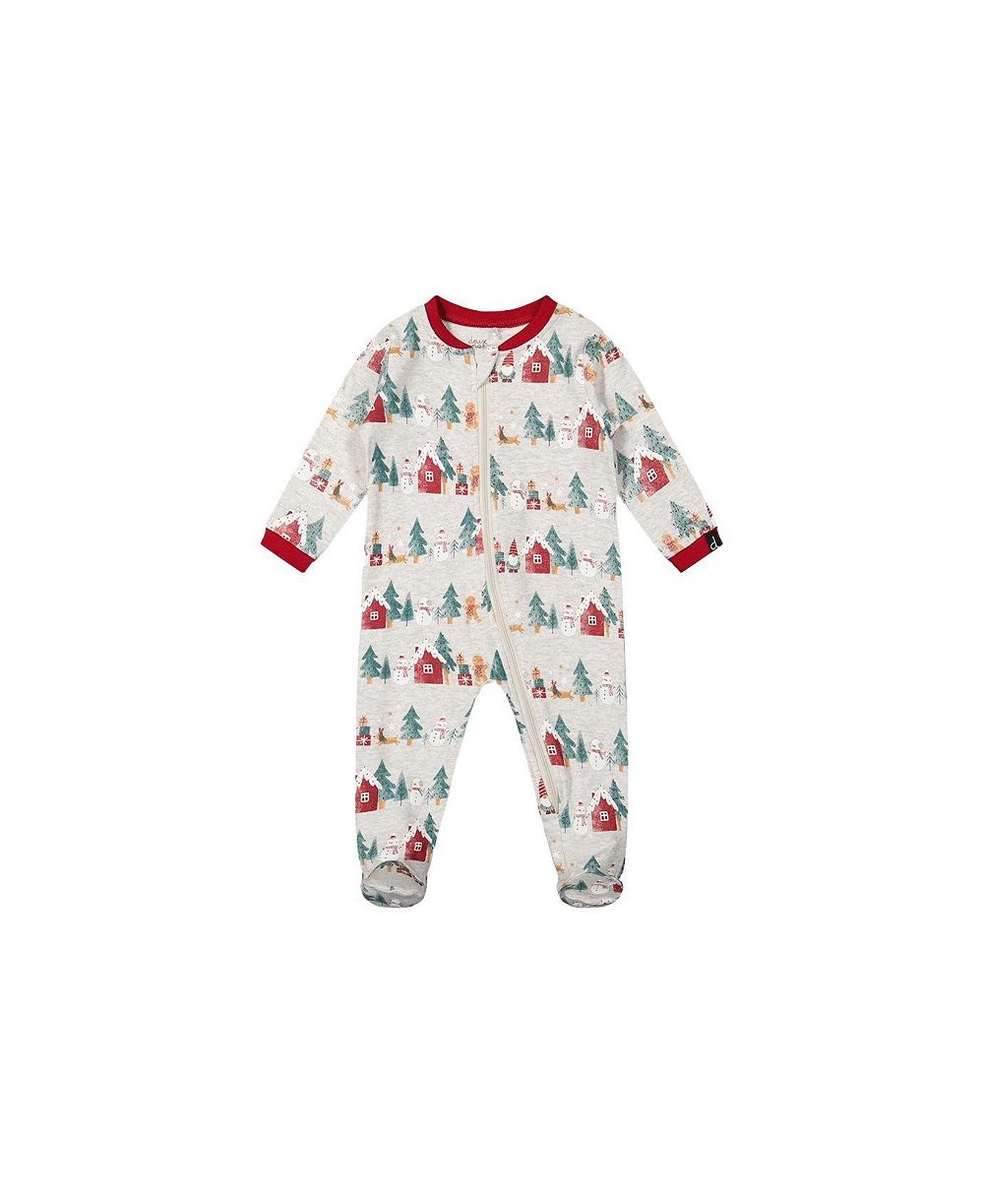 Детский хлопковый комбинезон Deux par Deux Christmas Pajama (3M - 24M)