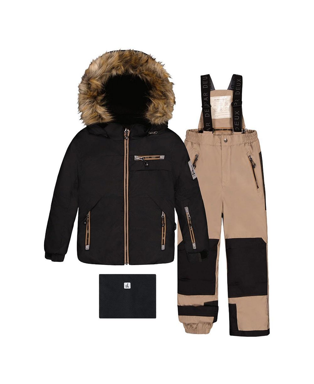 Deux par Deux Little and Big Boy 6 -14 Two Piece Play Snowsuit