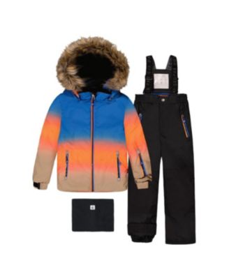 Deux par Deux Little and Big Boy 6-14 Two Piece Play Snowsuit