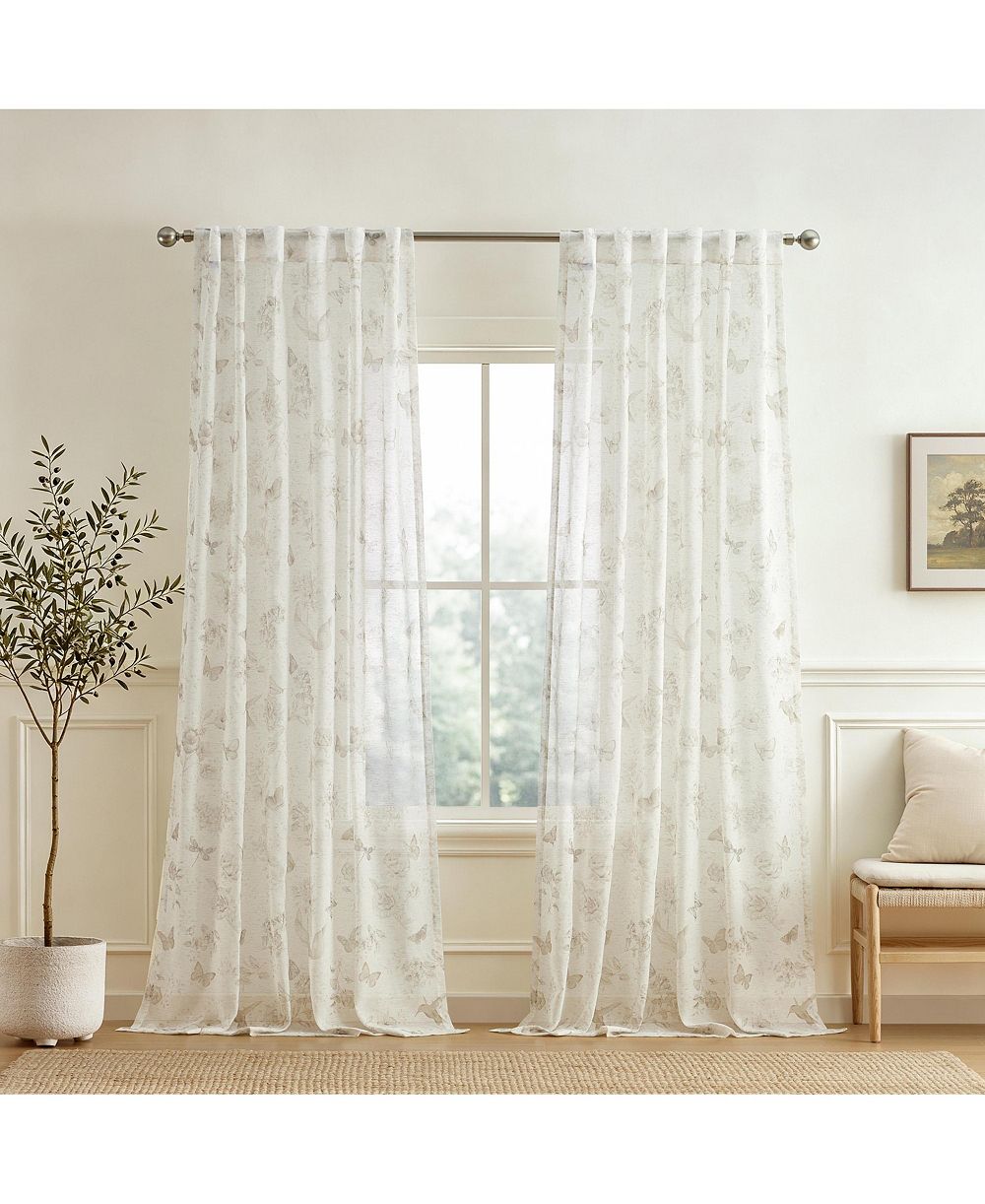 Lenox шторы для окон с принтом Butterfly Meadow Toile