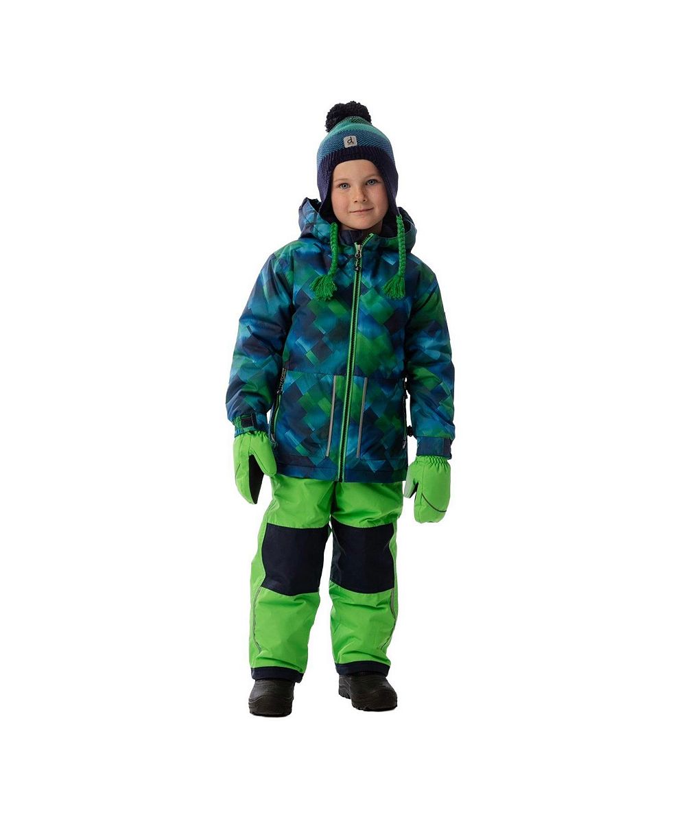 Deux par Deux Детский комплект из 2 предметов Chill Snowsuit с клетчатым принтом